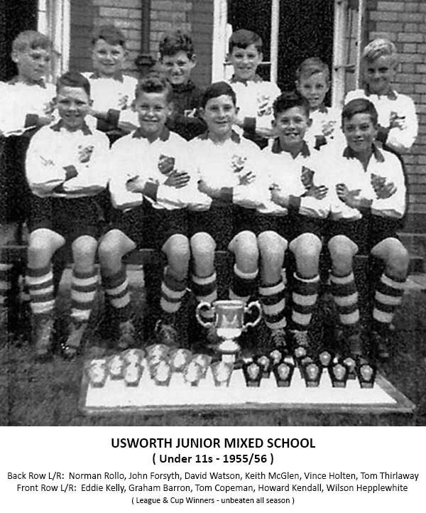 Usworth Juniors Football Team- 1955/56