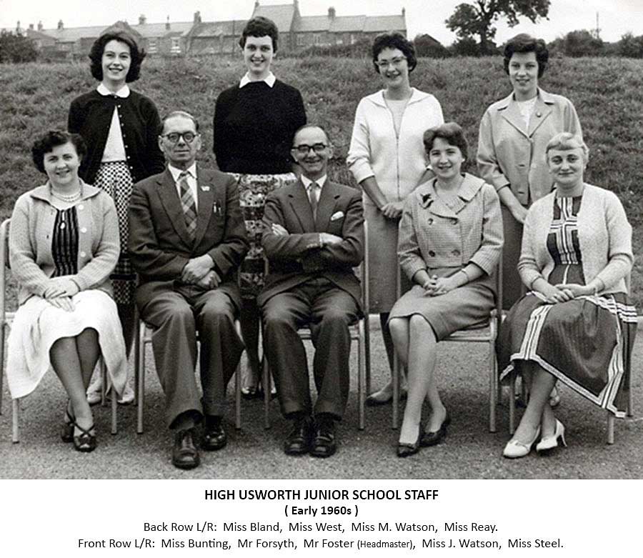 High Usworth Staff- early 1960s