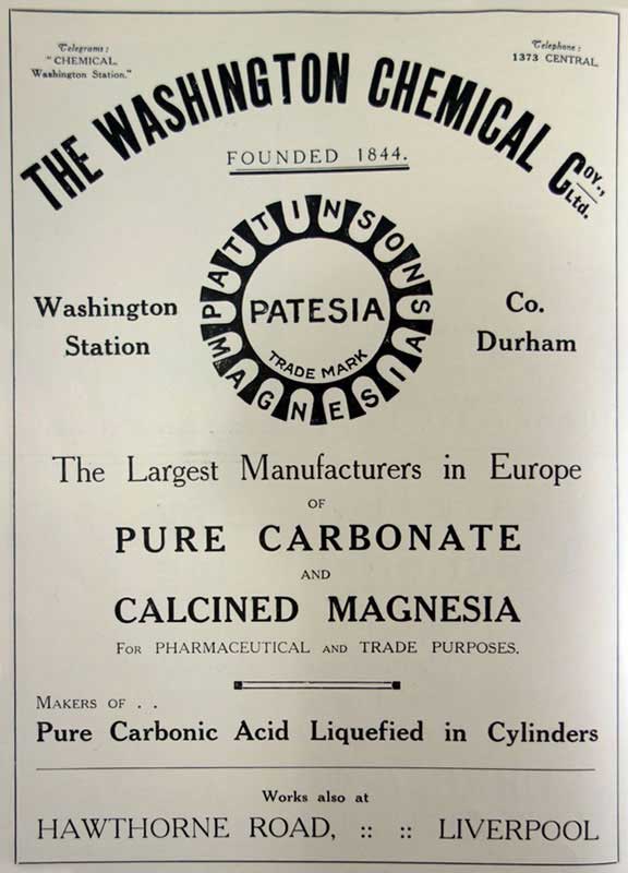 Washington Chemical Advert 1