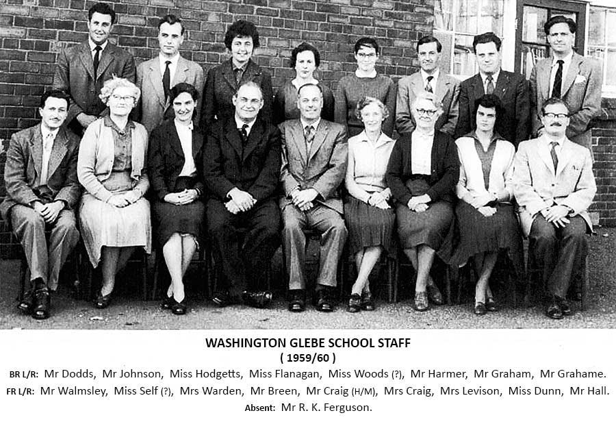 Glebe School - Staff, 1959/60