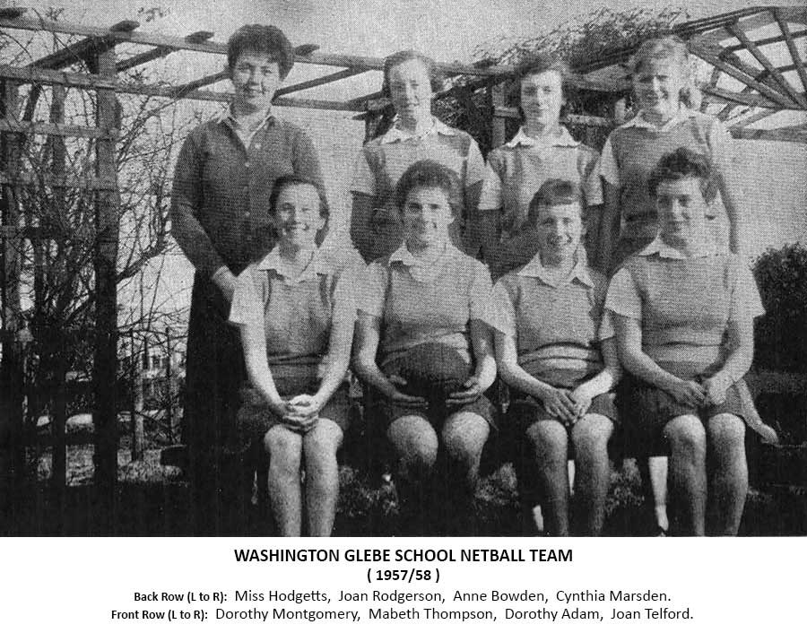 Washington Glebe Netball Team 1957/58