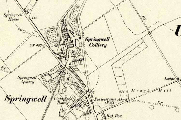 Map of Springwell Post Office