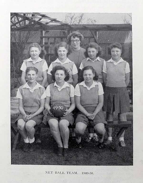 Washington Glebe Netball Team 1949/50