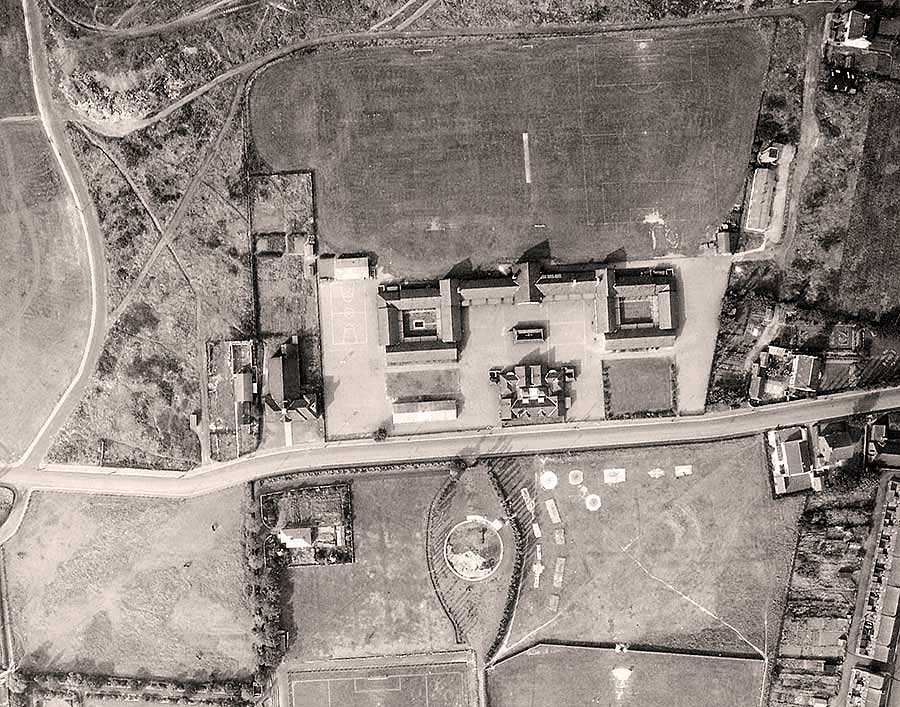 Aerial View - Usworth Welfare and School