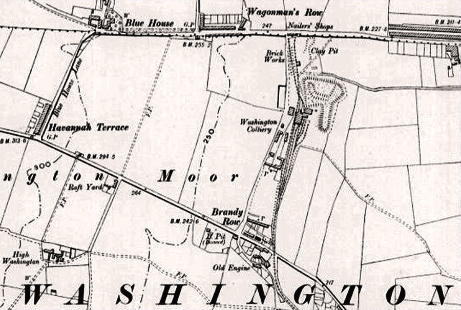 Map showing Mine Shaft