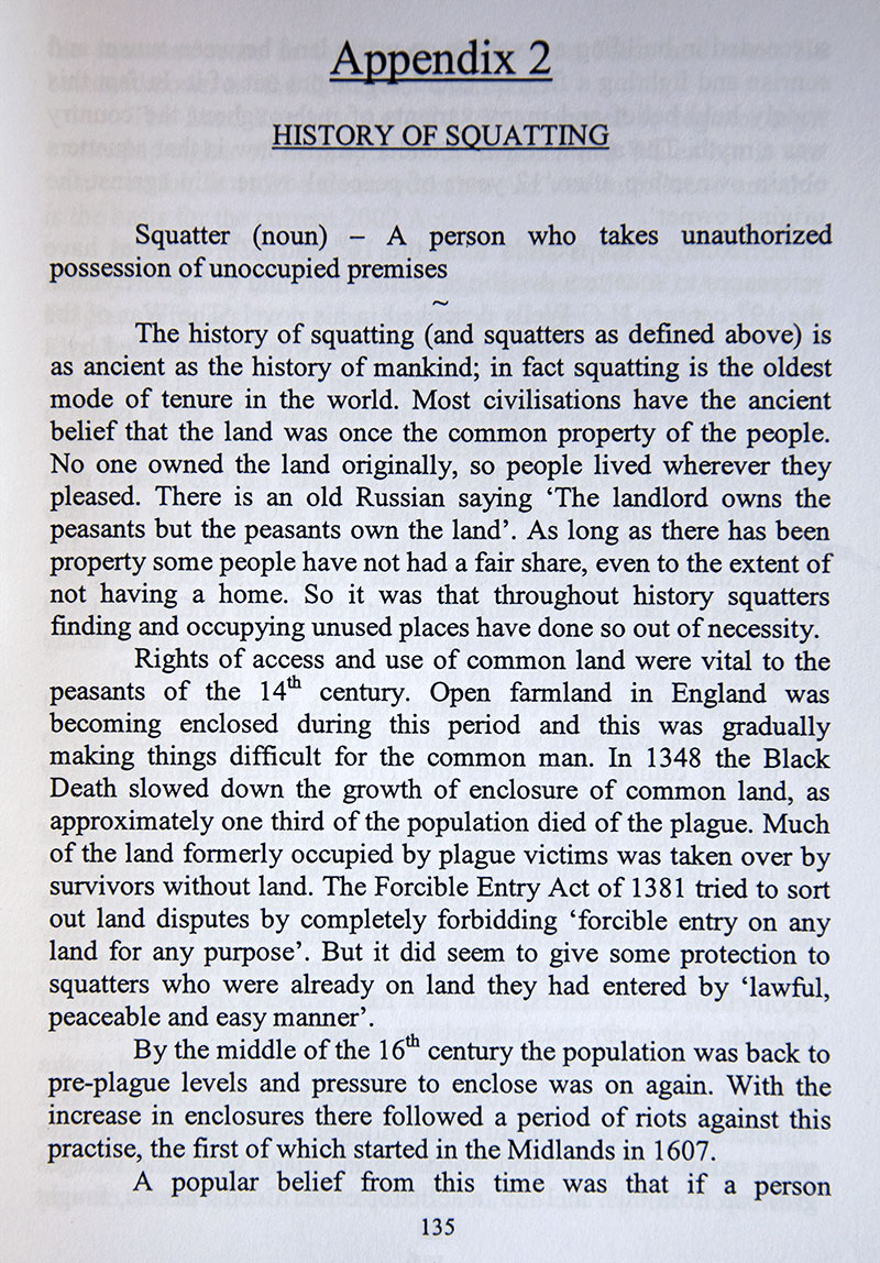 Appendix 2 History of Squatting