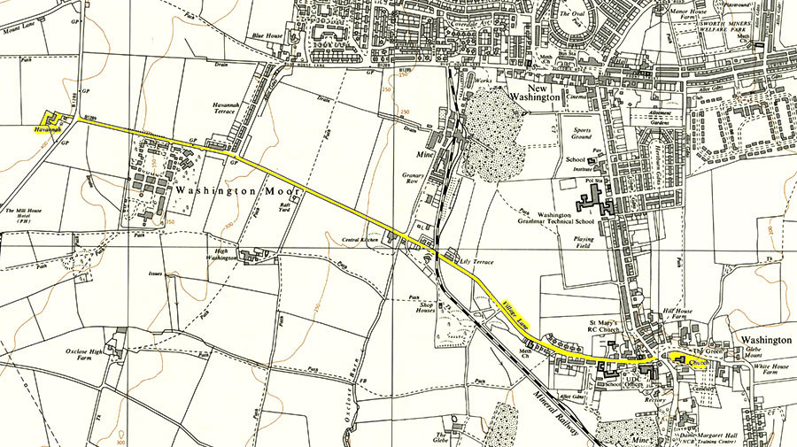 Map of Village Lane