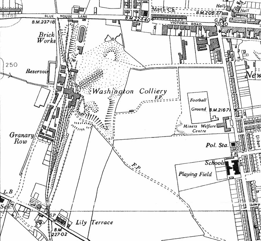 1951 Map of 'F' Pit