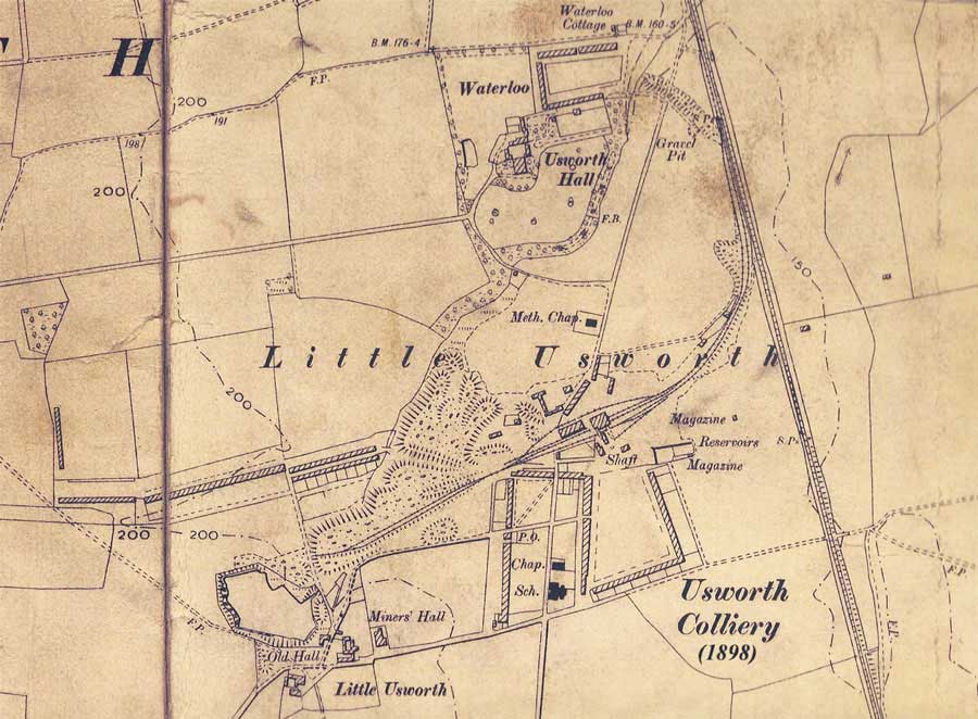 Map of original Methodist Church.