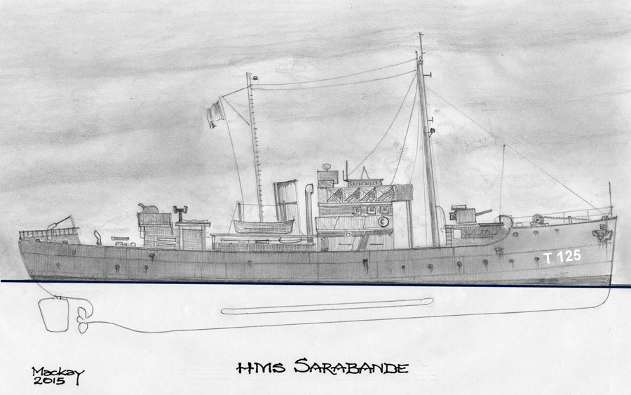 HMS Sarabande Sketch