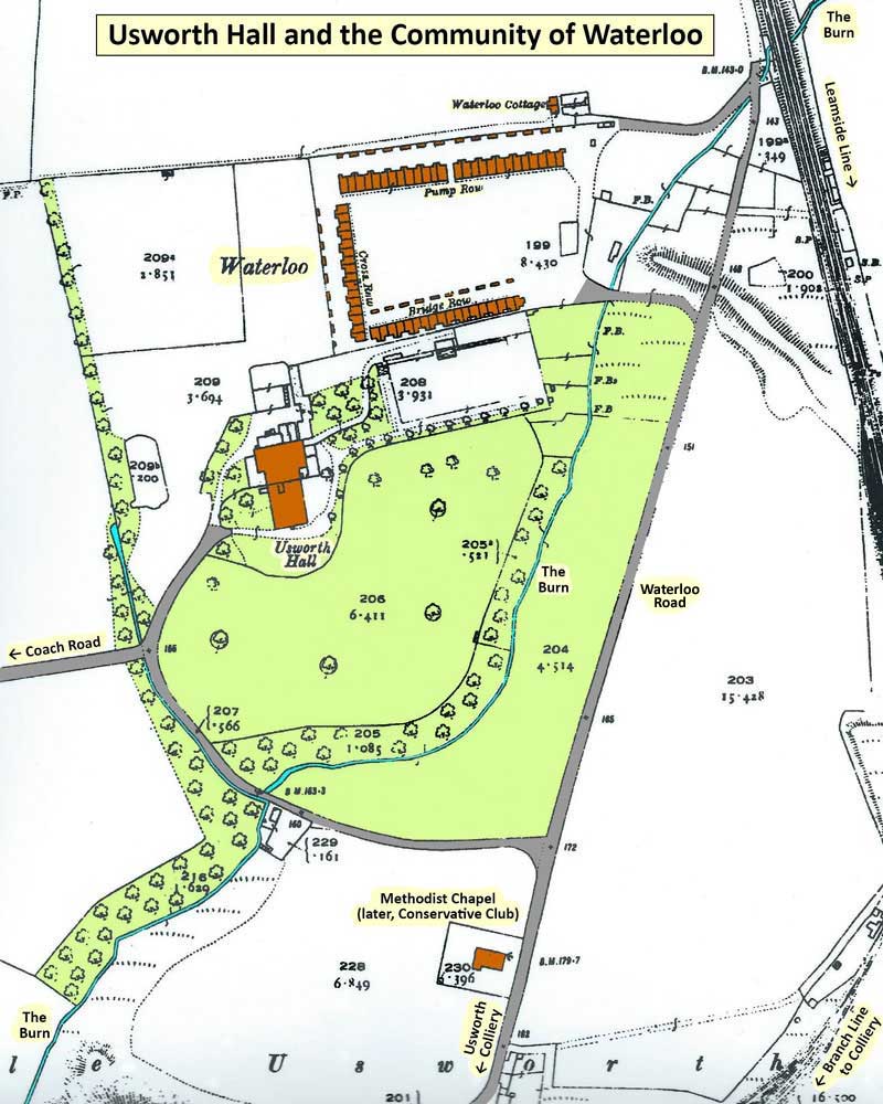 Map of Waterloo.