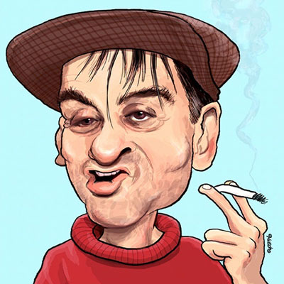 Caricature of Bobby Thompson