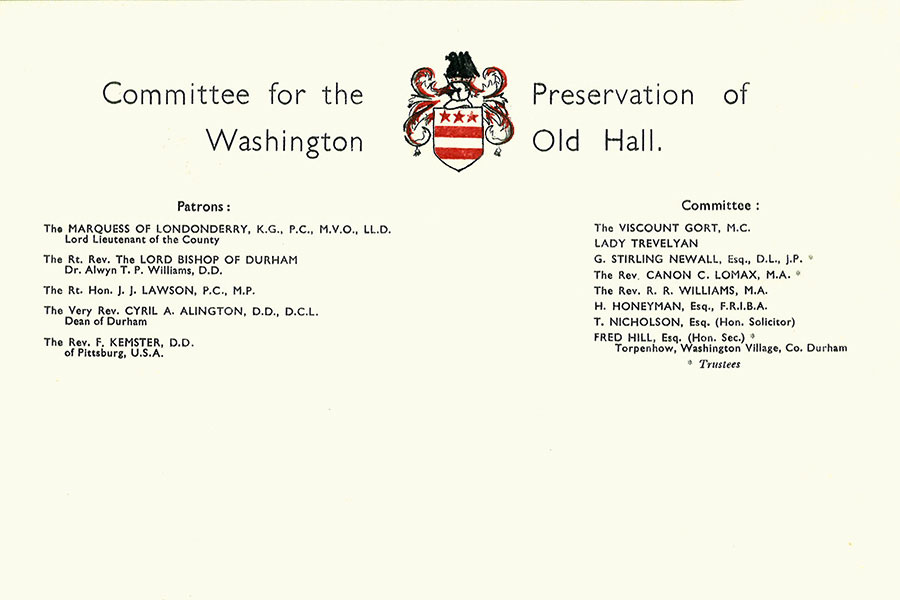 Old Hall Committee Letter Head