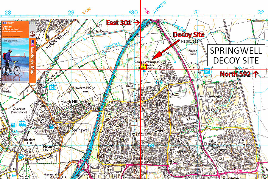 Map of Decoy Site Location