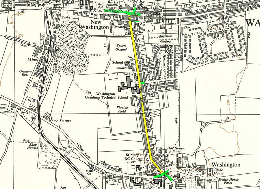 Map: Spout Lane