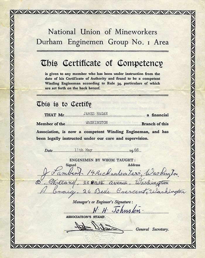 Mining Certificates 4/5